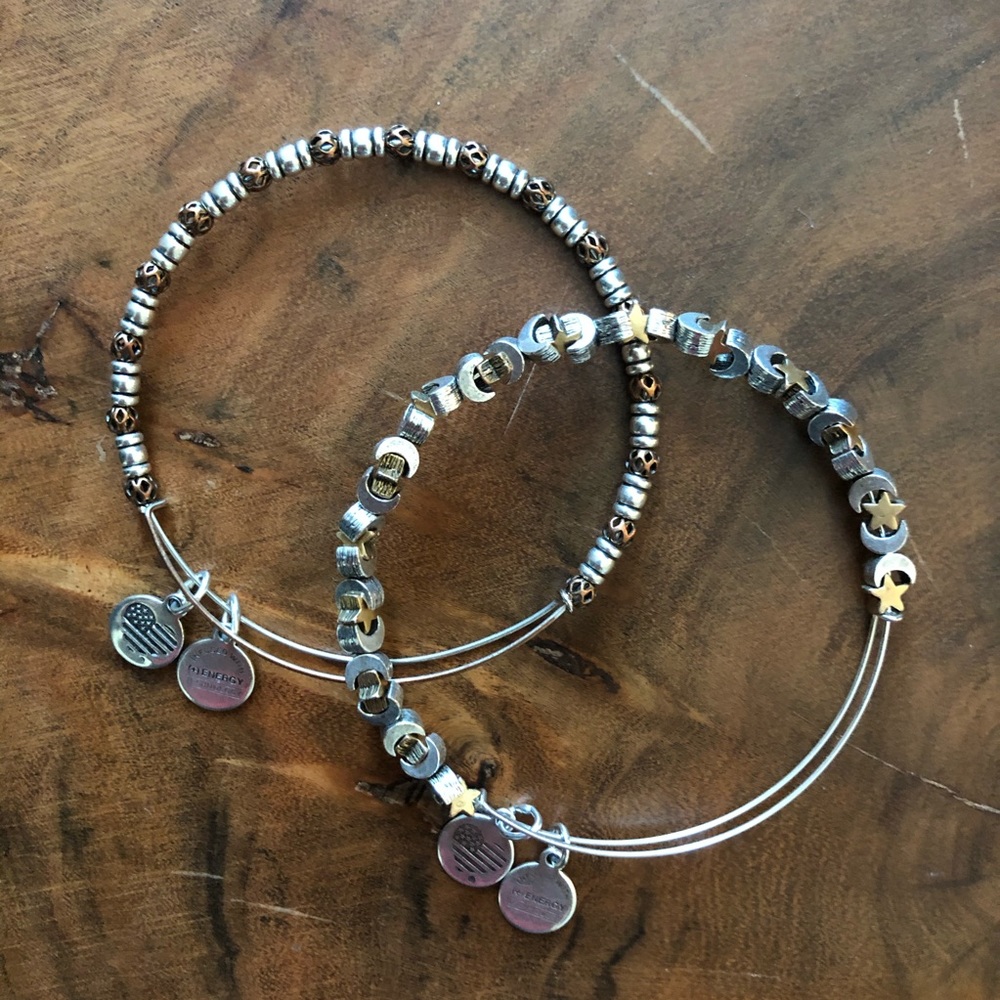 ALEX AND ANI Two-atoned Beaded Bracelets